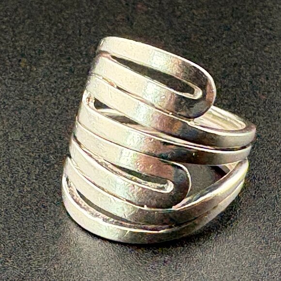 Silpada Jewelry - 925 Sterling Silpada Modern Maze Sculptured 1" wide Ring Sz 10 - 12.7 grams